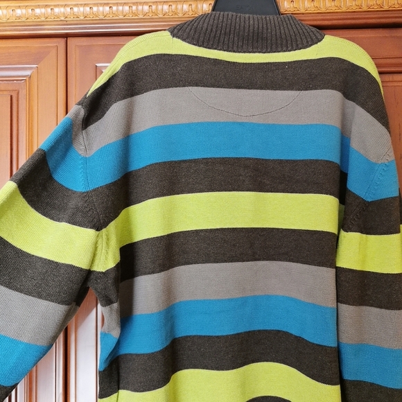 Paul Stuart Striped Cotton Sweaters - Picture 3 of 8